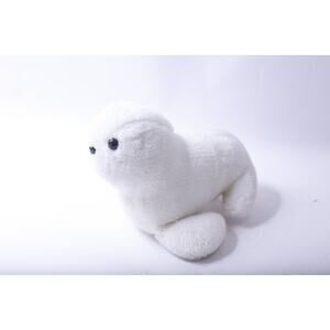 Sea World, White Seal Baby Plush Toy, Marine Theme, Stuffed Animal, Seal Pup